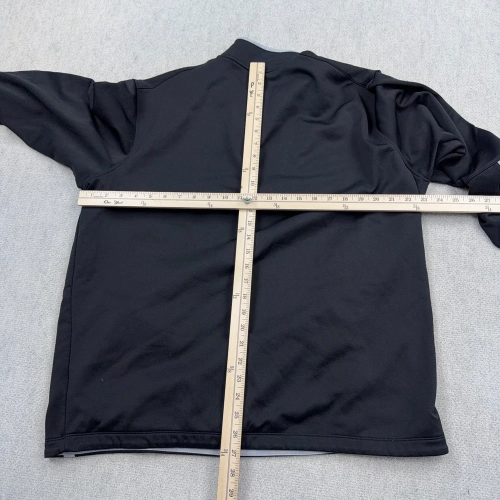 Nike Golf Sweater Men XL Black Gray Pullover 1/4 Zip Sweatshirt Disney Mickey